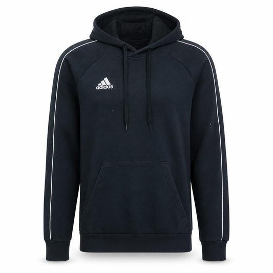 Adidas Mens Black Pullover Hoodie Size S Sports Fleece Sweatshirt