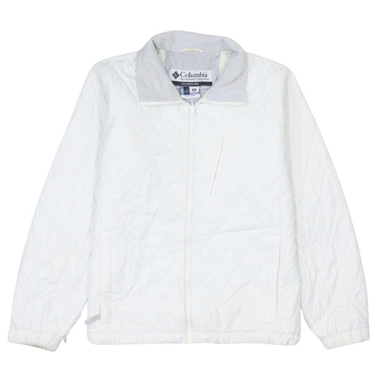 Columbia Women's White Quilted Interchange Jacket Size M