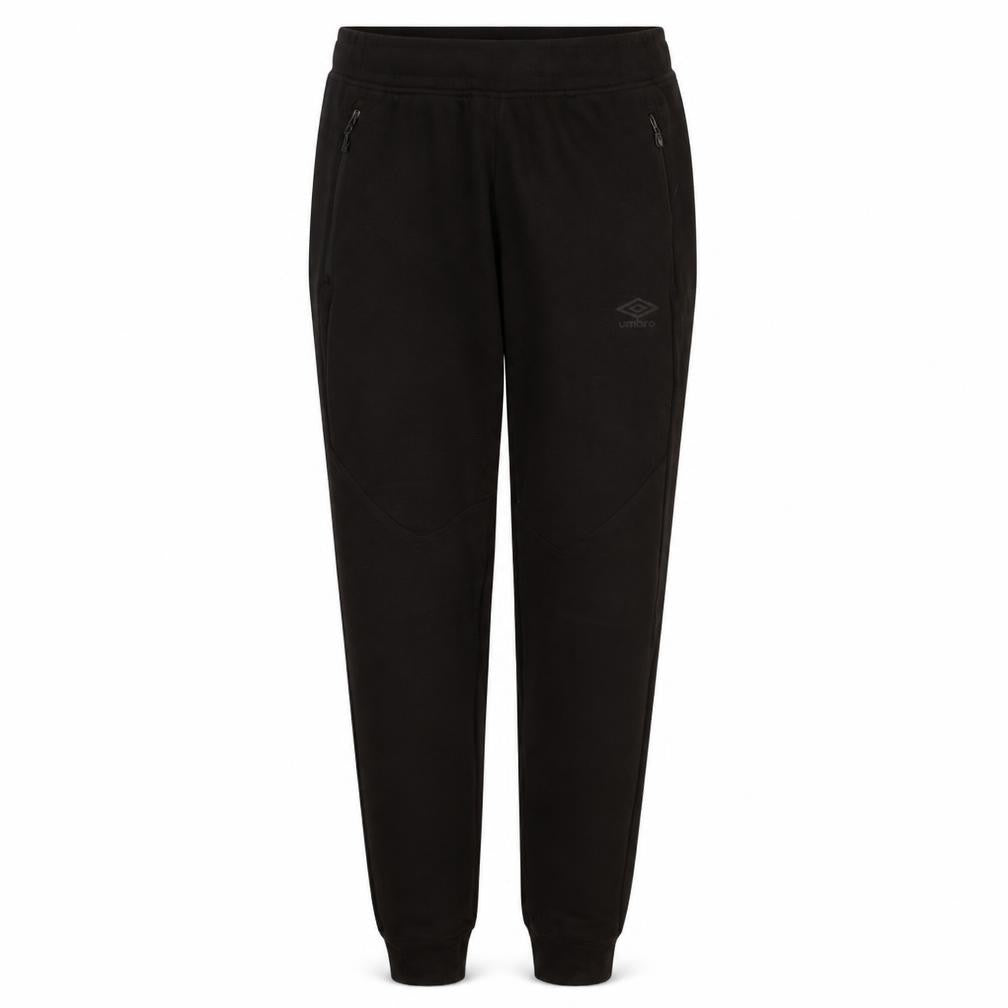 Umbro Womens Black Jogger Sweatpants Size S Fleece Lined Casual