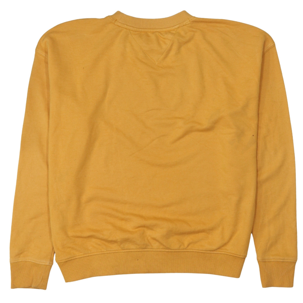 Tommy Jeans Womens Yellow Graphic Pullover Sweatshirt Size S