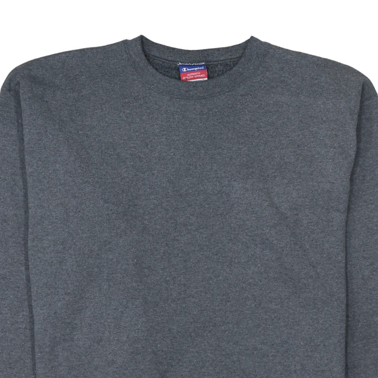 Champion Men's Grey Crew Neck Fleece Pullover Sweatshirt Size L