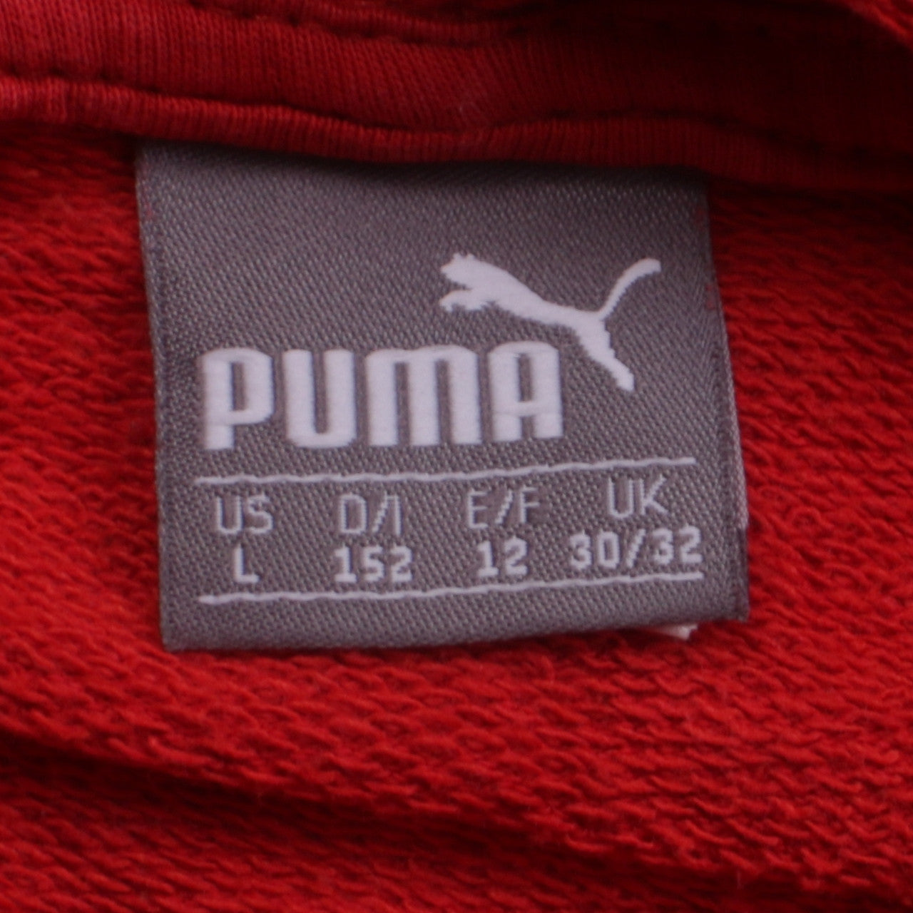 Puma Boys Red Austria Football Pullover Hoodie Size 12 Years