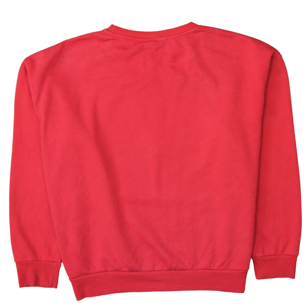 Disney Mickey Mouse Red Sweatshirt Women XL Relaxed Fit Pullover