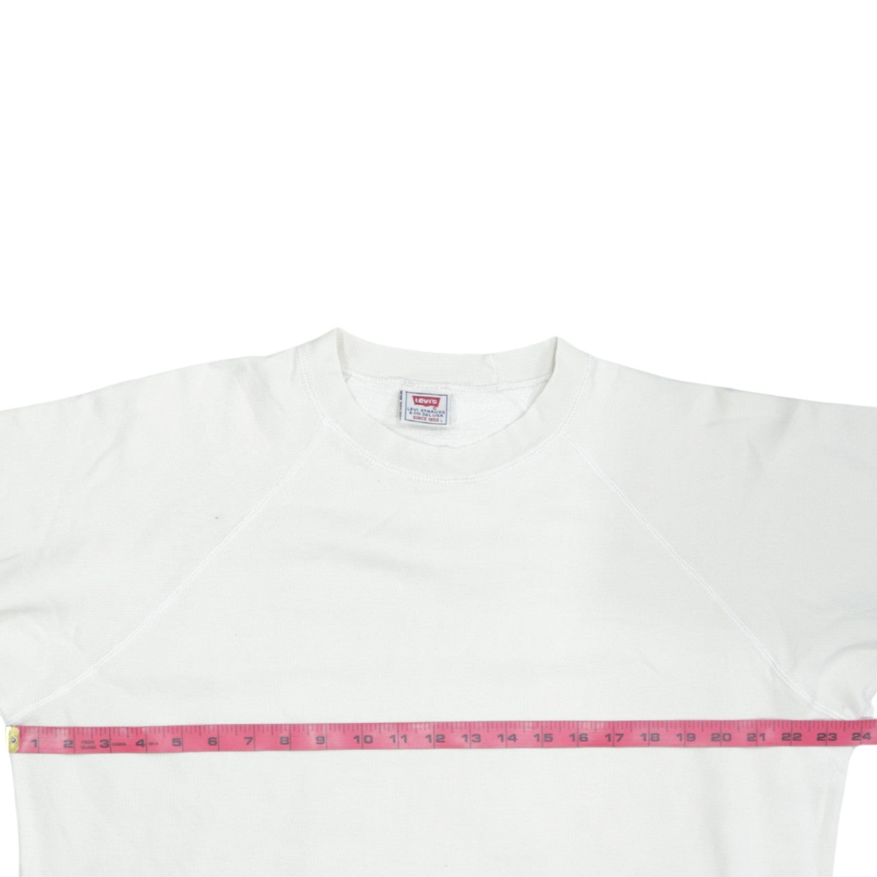 Levi's Men's White Crew Neck Pullover Sweatshirt Size L