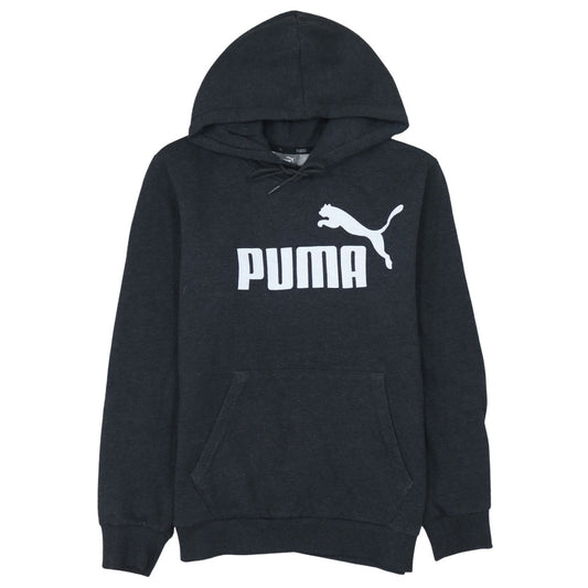 Puma Men's Black Pullover Hoodie Sweatshirt Size M Fleece Lined Casual