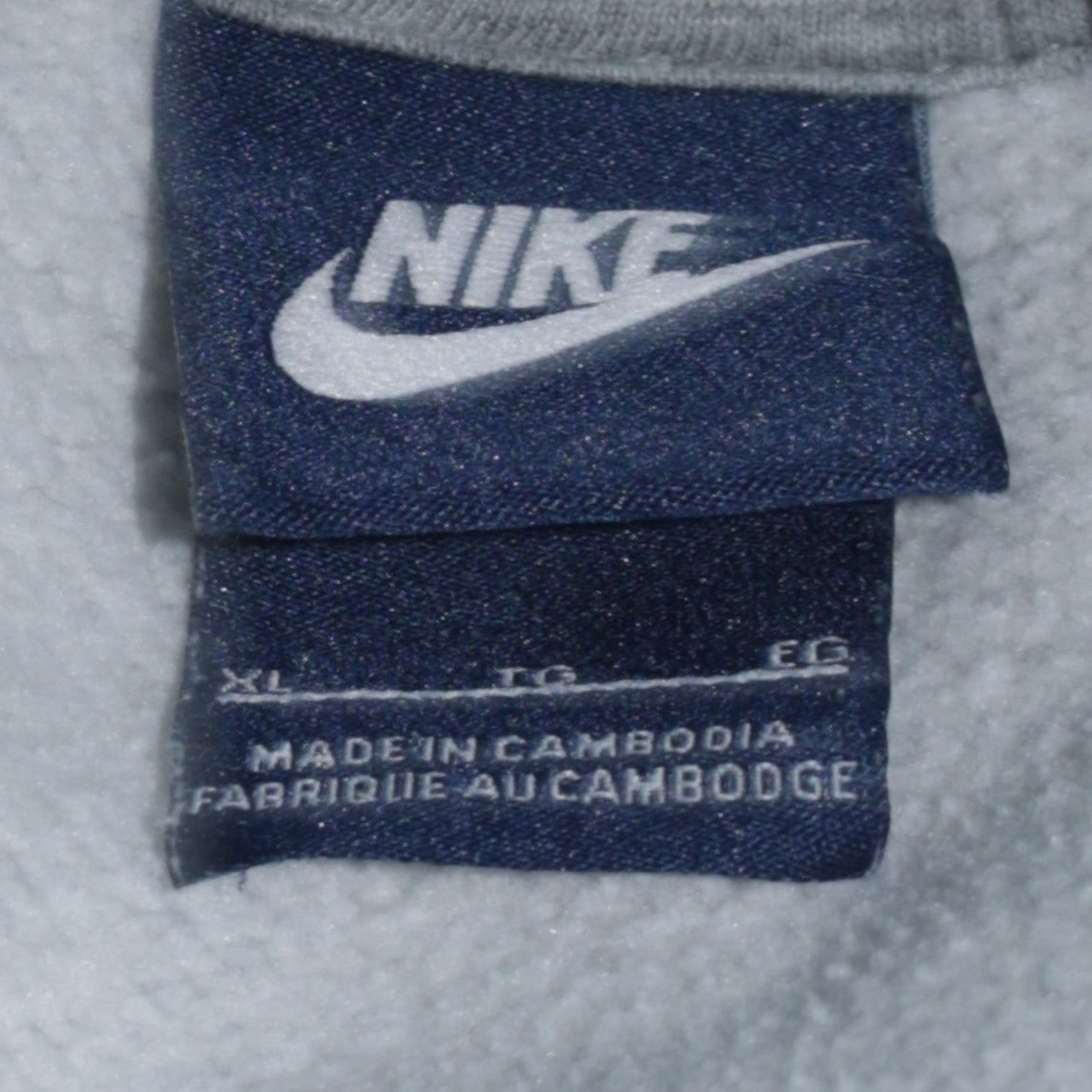 Nike Men's Grey XL Pullover Hoodie Sweatshirt Sports Logo