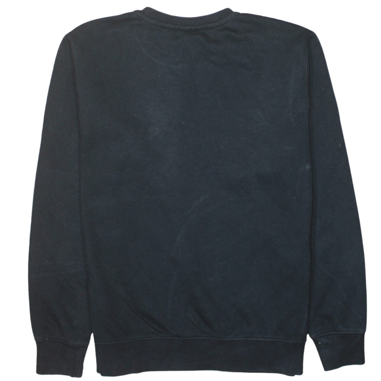 Nike Men's Black Small Crew Neck Pullover Sweatshirt Logo Fleece