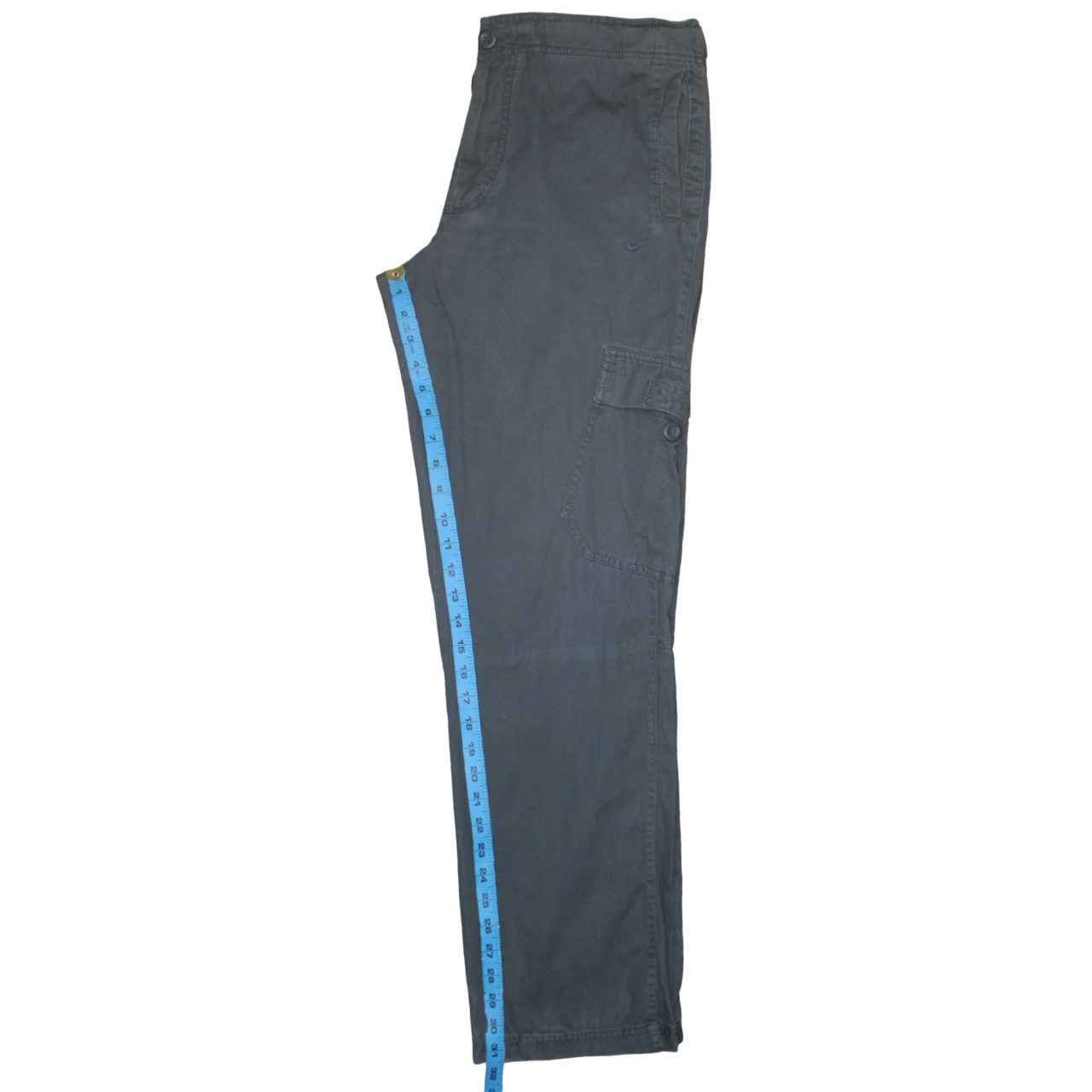 Nike Men's Black Cargo Trousers M 32W Regular Fit Cotton
