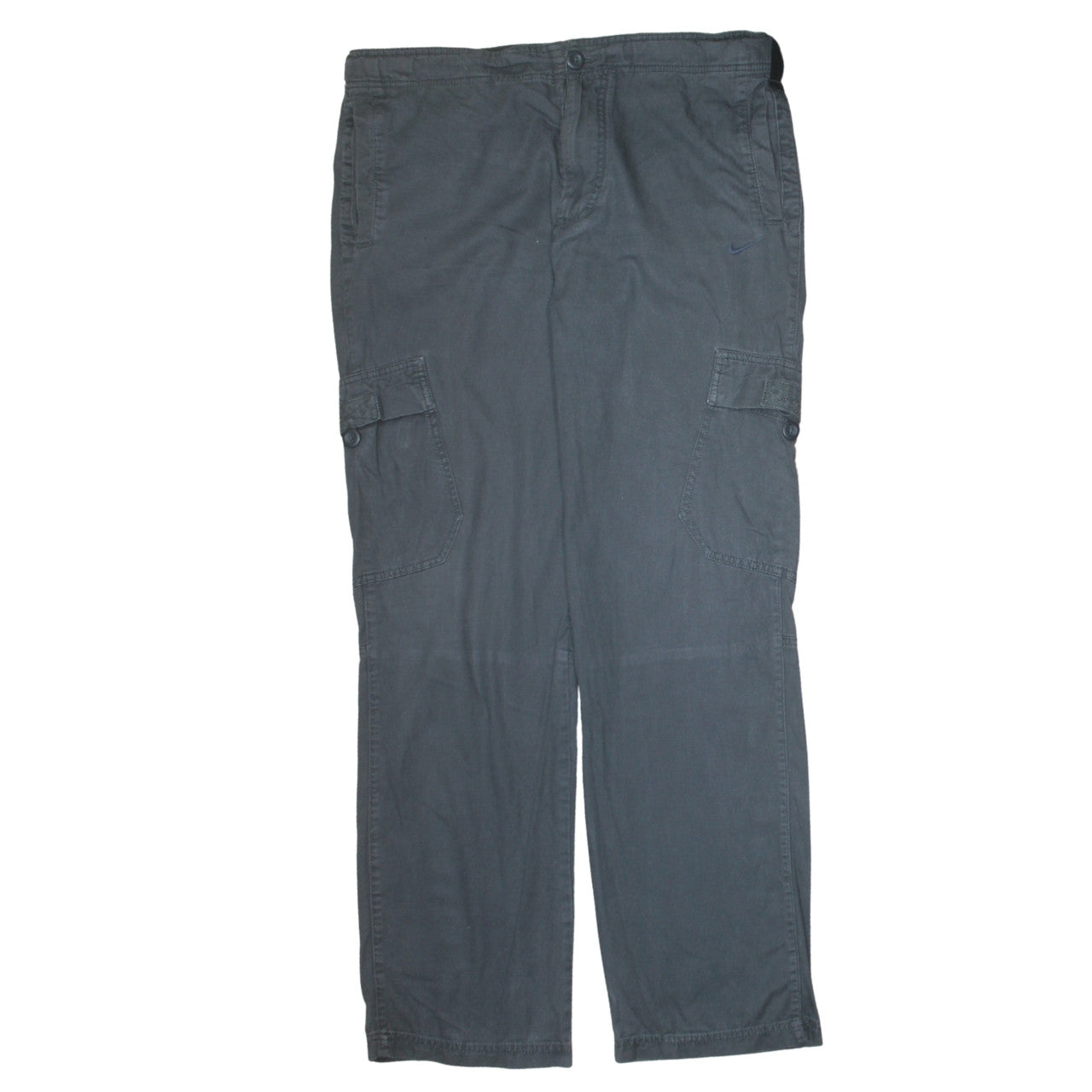 Nike Men's Black Cargo Trousers M 32W Regular Fit Cotton