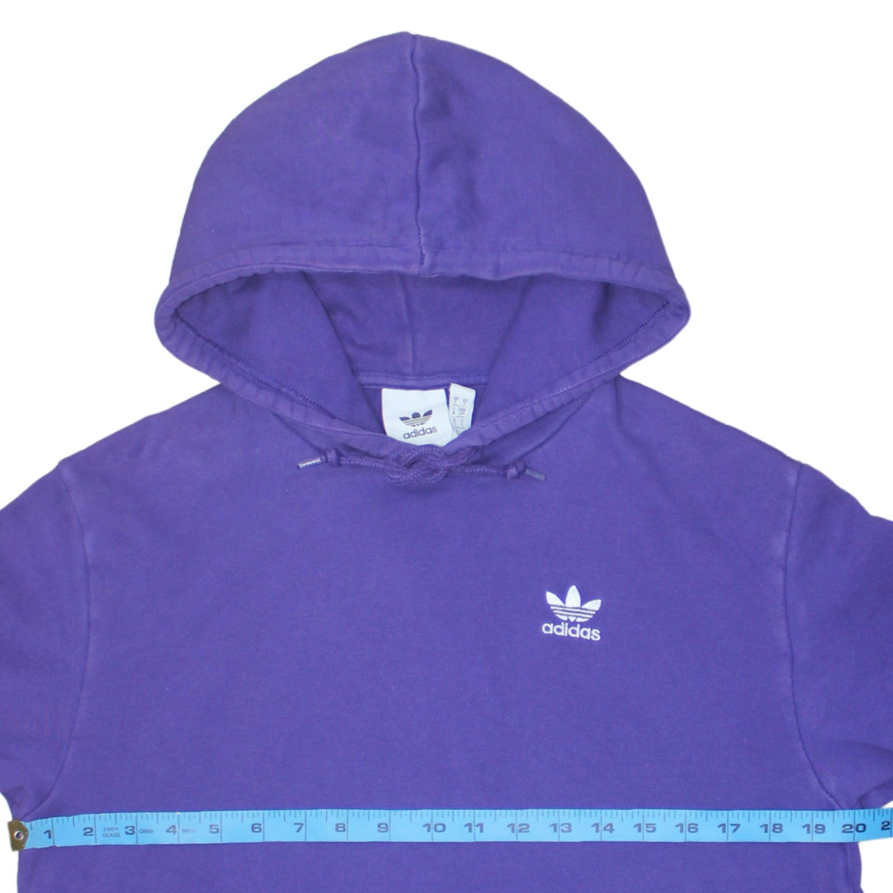 Adidas Men's Purple Pullover Hoodie Size S Regular Fit Logo Sportswear