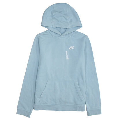 Additional front view of Nike boys’ blue pullover hoodie xl lightweight fleece sweatshirt