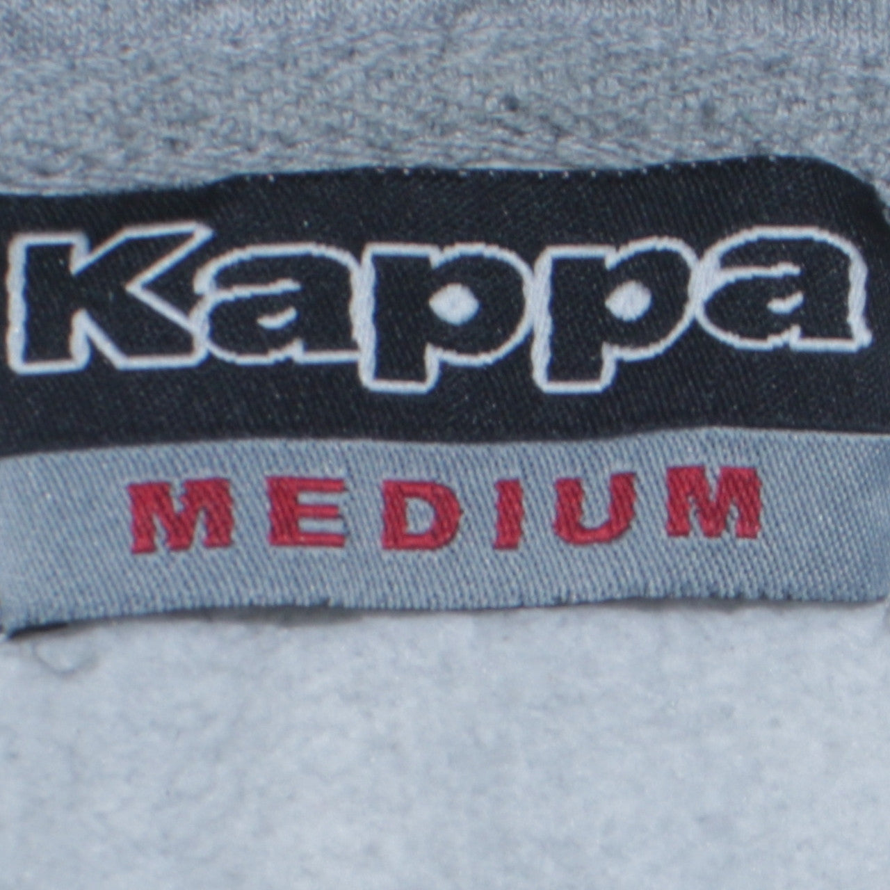 Kappa Men's Grey Pullover Hoodie Medium Sports Logo Sweatshirt