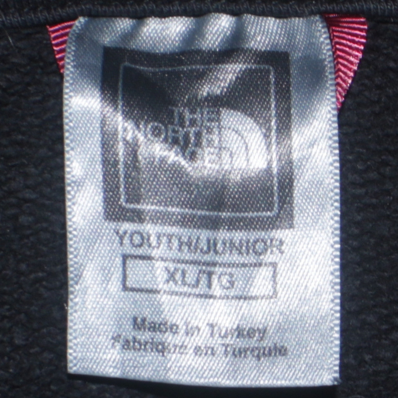 The North Face Boys Black XL Pullover Hoodie Fleece Logo Sweatshirt