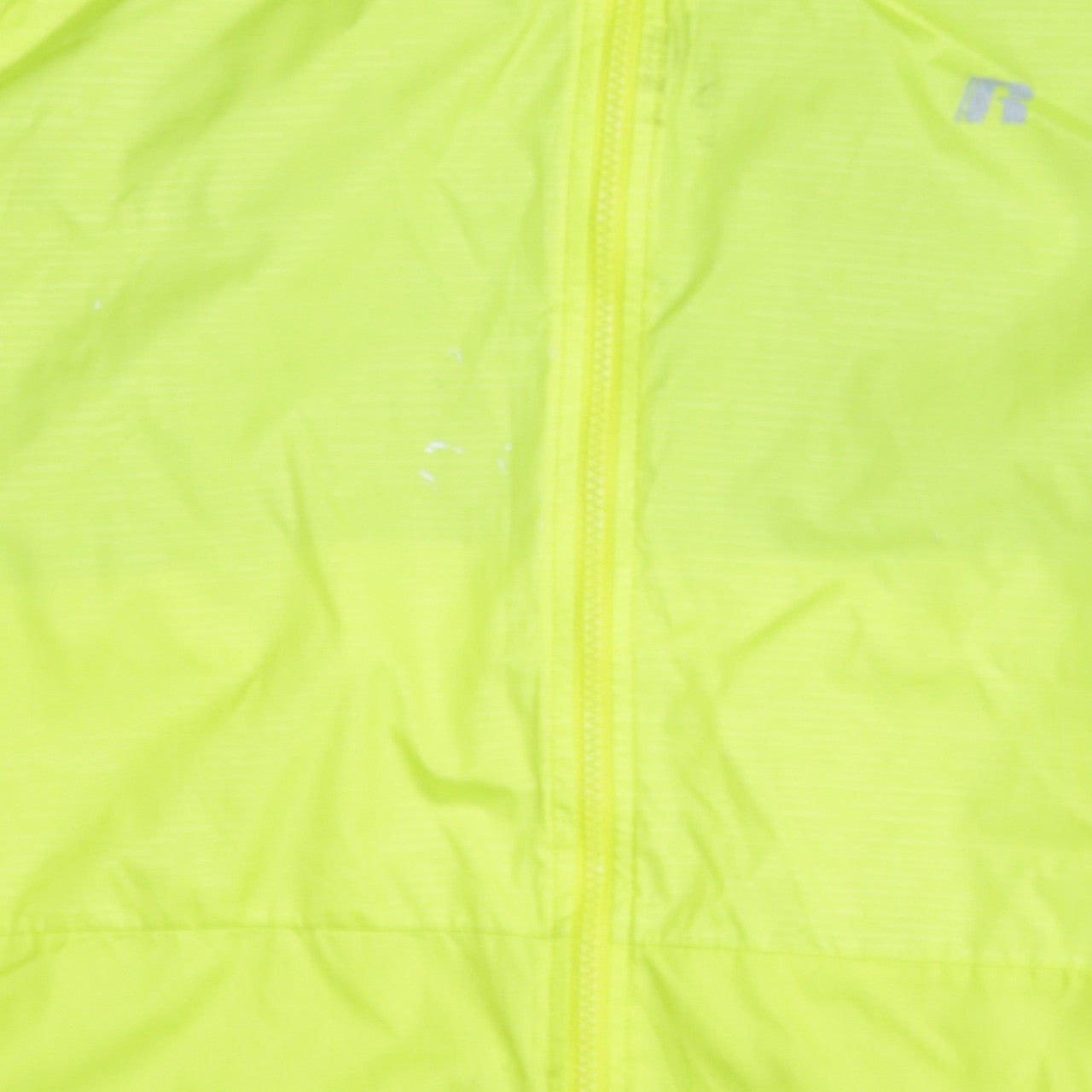Russell Men's Yellow XL Windbreaker Hooded Sports Jacket