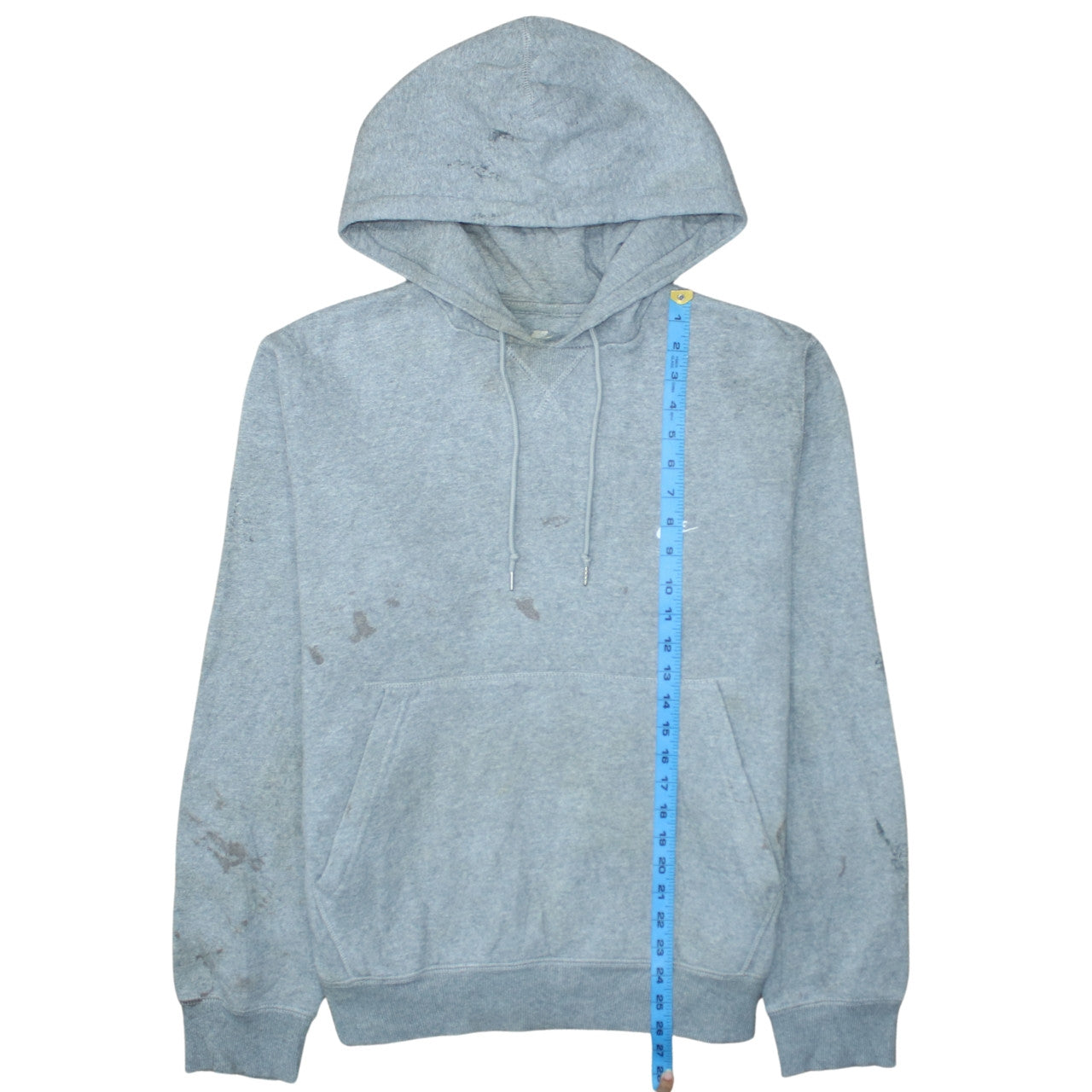 Nike Men's Grey Pullover Fleece Hoodie L Regular Fit