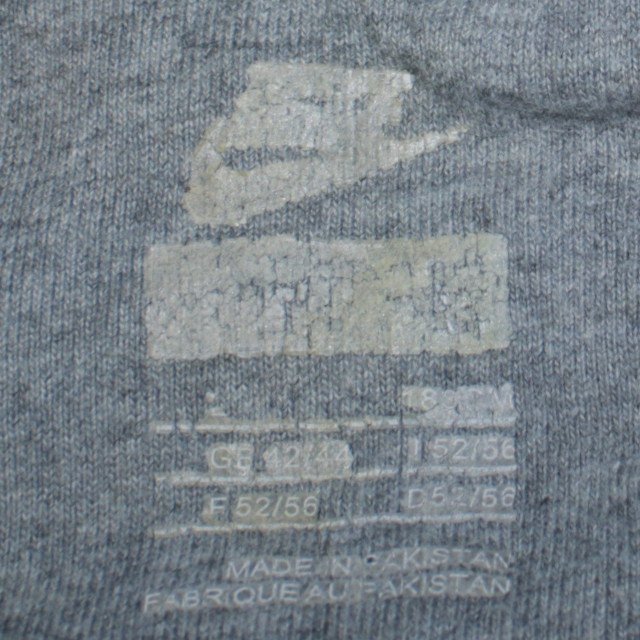 Nike Men's Grey Pullover Fleece Hoodie L Regular Fit