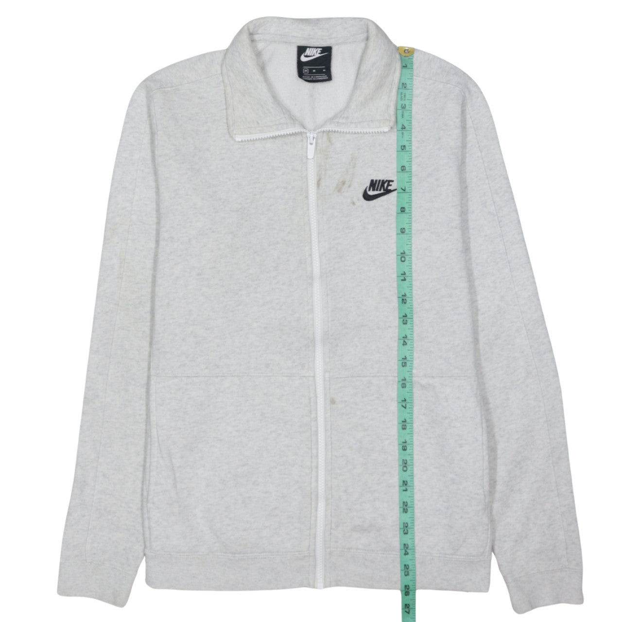 Nike Men's Grey Full Zip Track Jacket Size M Regular Fit