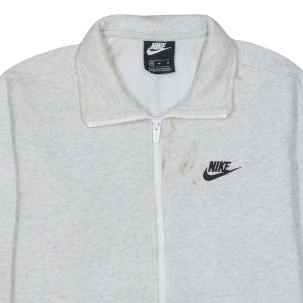 Nike Men's Grey Full Zip Track Jacket Size M Regular Fit