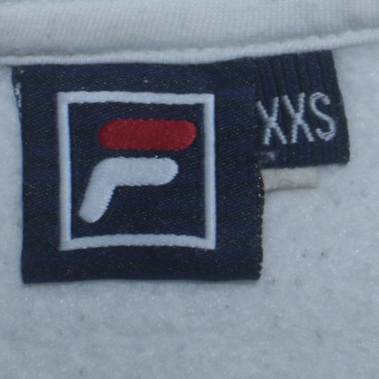 FILA Men's White Pullover Sweatshirt XS Crew Neck Logo Sports Style