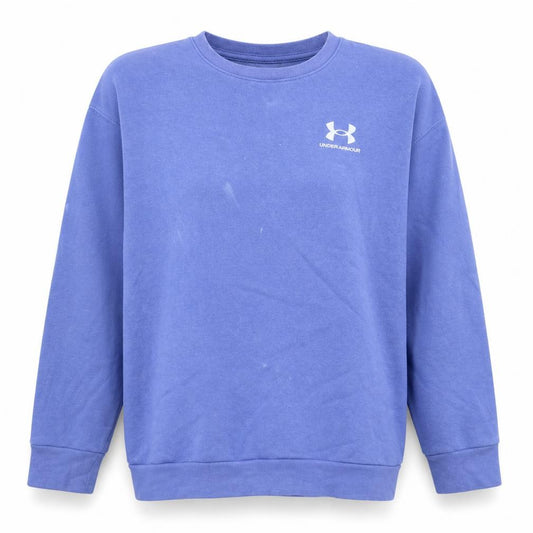 Under Armour Womens Blue Medium Pullover Sweatshirt with Logo
