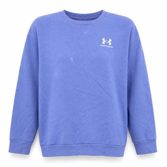 Under Armour Womens Blue Medium Pullover Sweatshirt with Logo