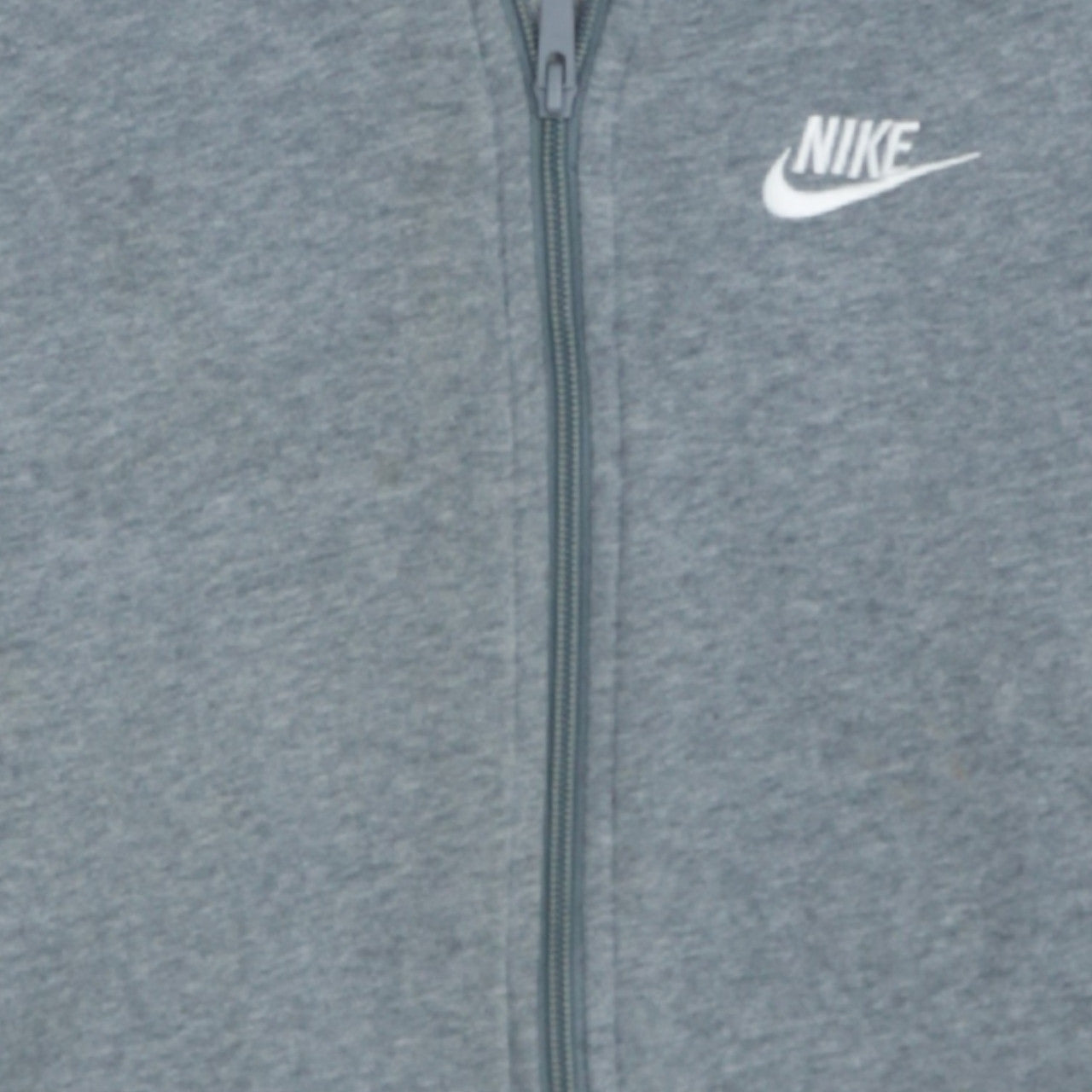 Nike Boys Grey Full Zip Hoodie Sweatshirt XL 158-170cm Classic Fleece