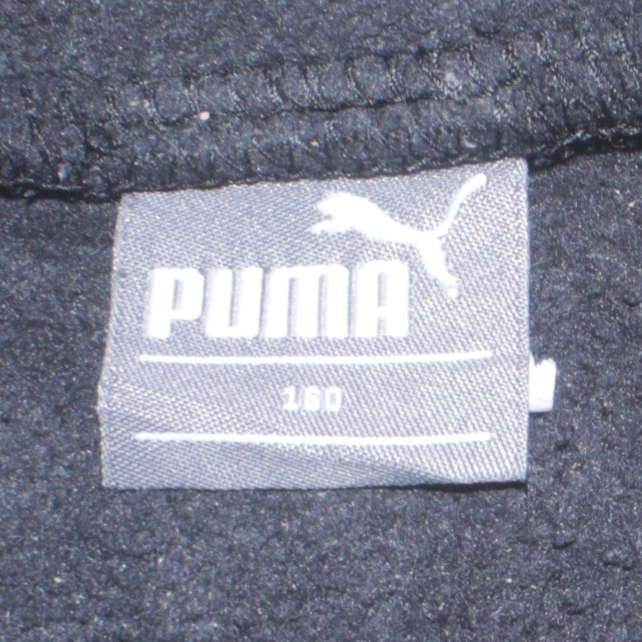 Puma Boys Black Red Fleece Full Zip Track Jacket Size 12 Years