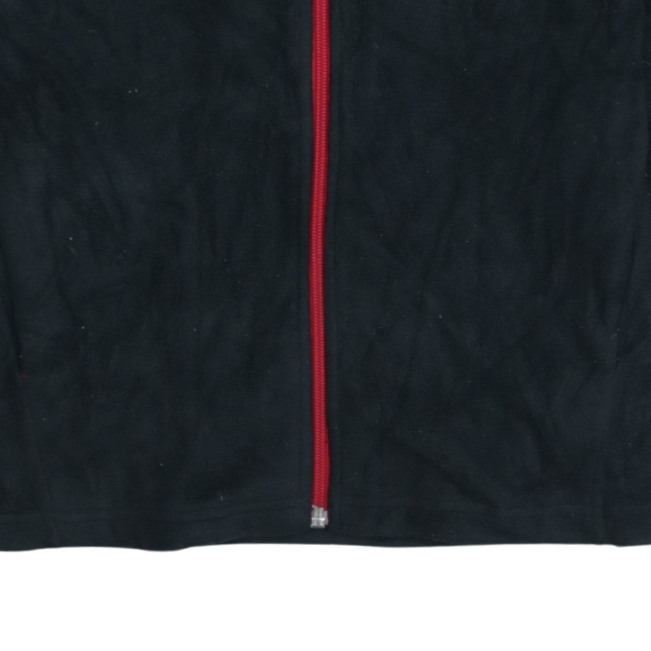 Puma Boys Black Red Fleece Full Zip Track Jacket Size 12 Years