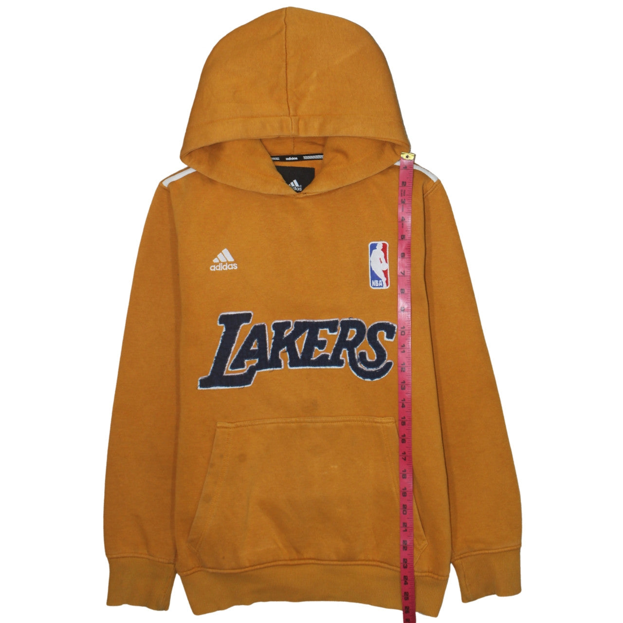 adidas Men’s Brown Lakers Pullover Hoodie XL Fleece NBA Sportswear
