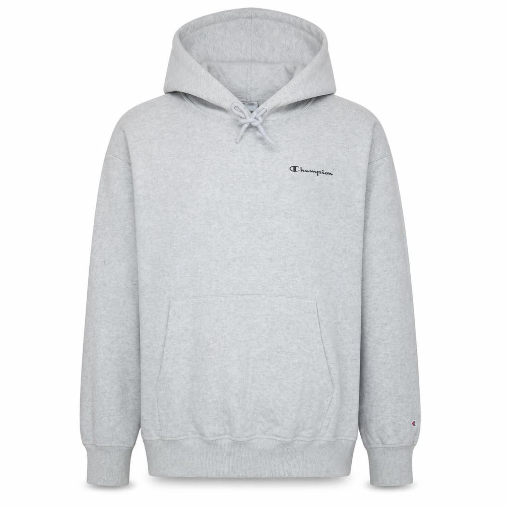 Champion Men's Grey 2XL Pullover Hoodie Fleece Logo Sweatshirt
