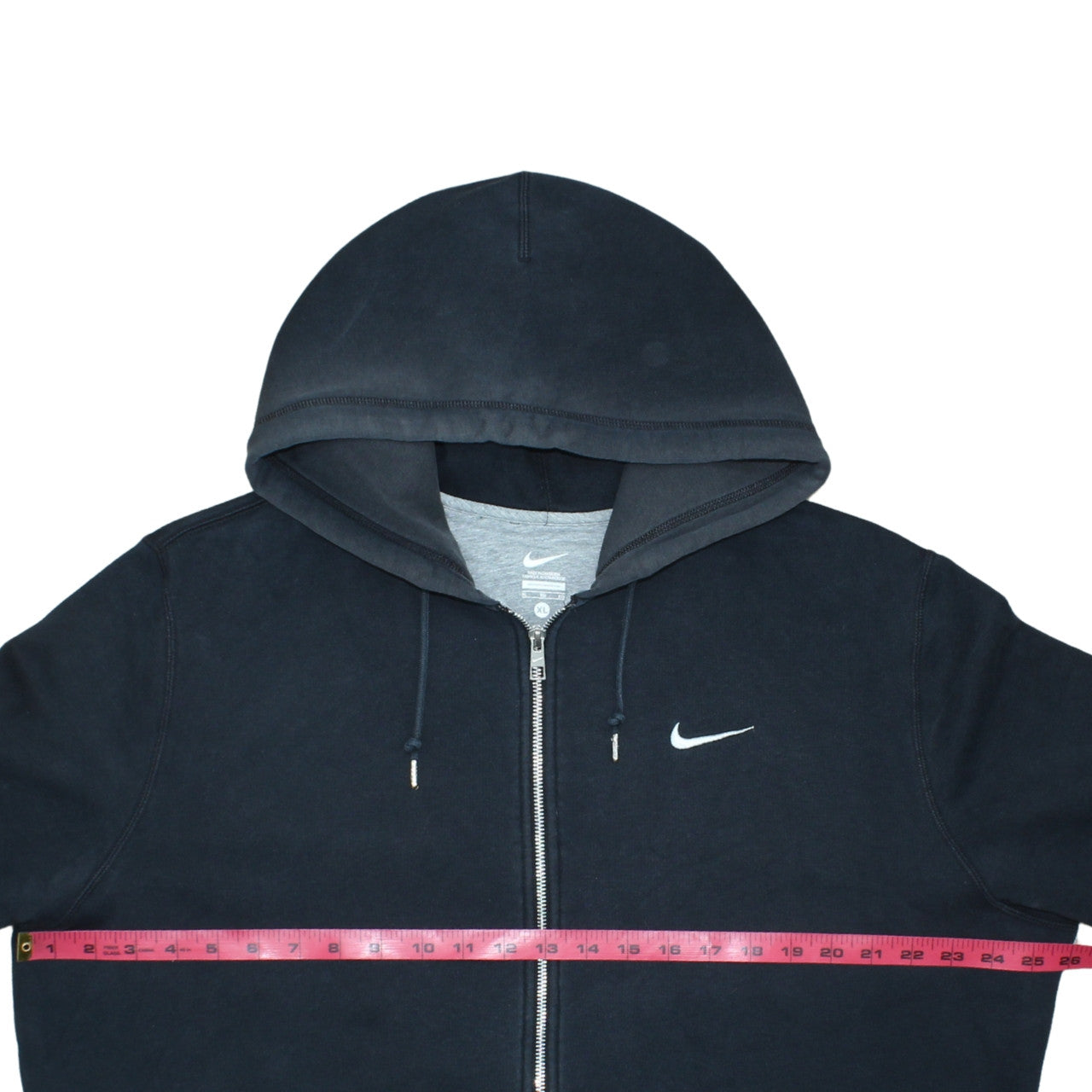 Nike Men's Black XL Full Zip Fleece Hoodie Sweatshirt