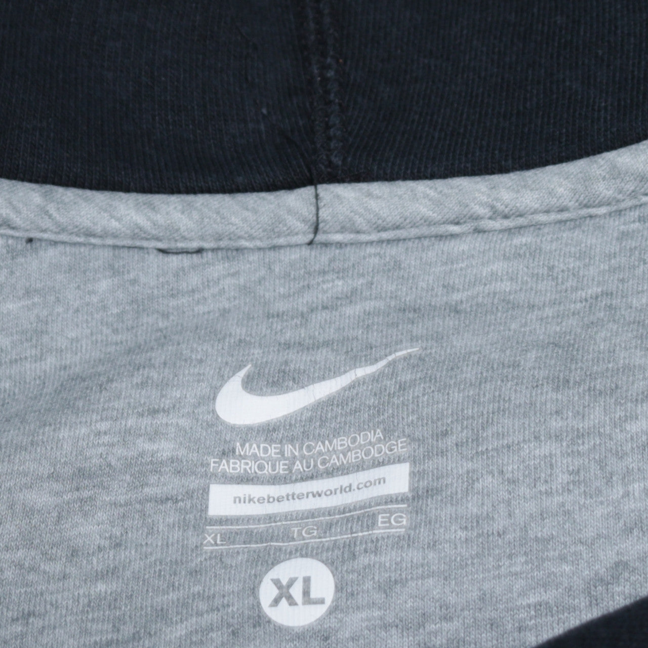Nike Men's Black XL Full Zip Fleece Hoodie Sweatshirt