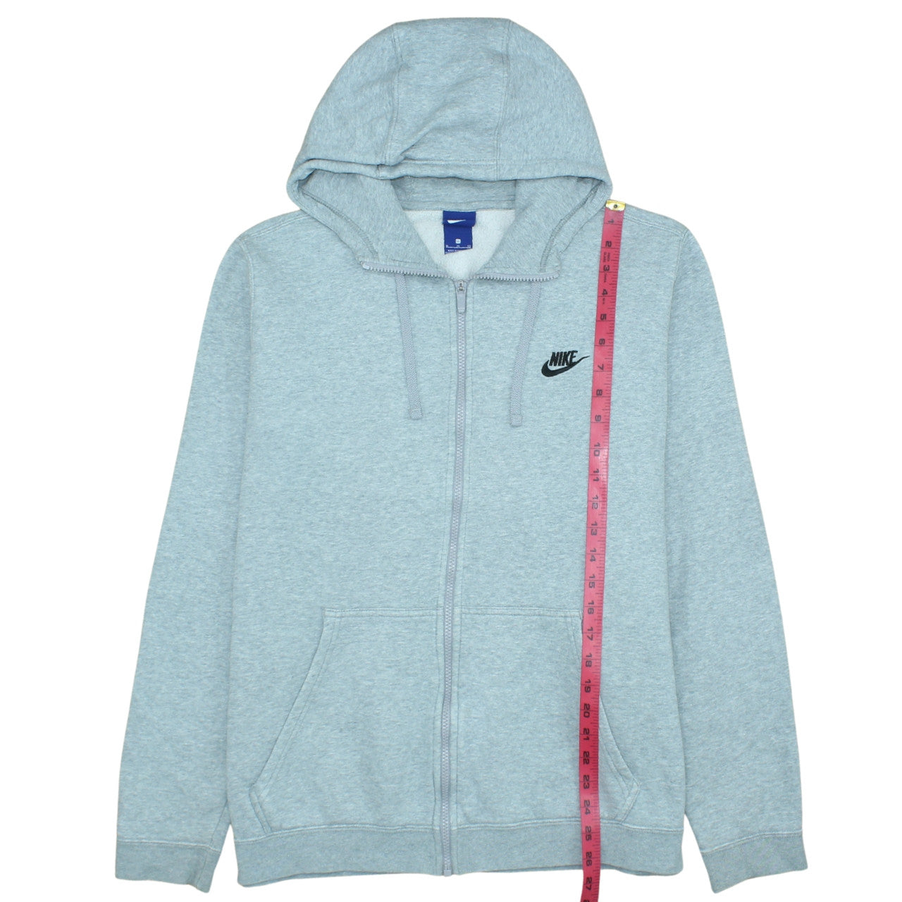 Nike Men's Grey Full Zip Hoodie XL Sportswear Fleece Sweatshirt