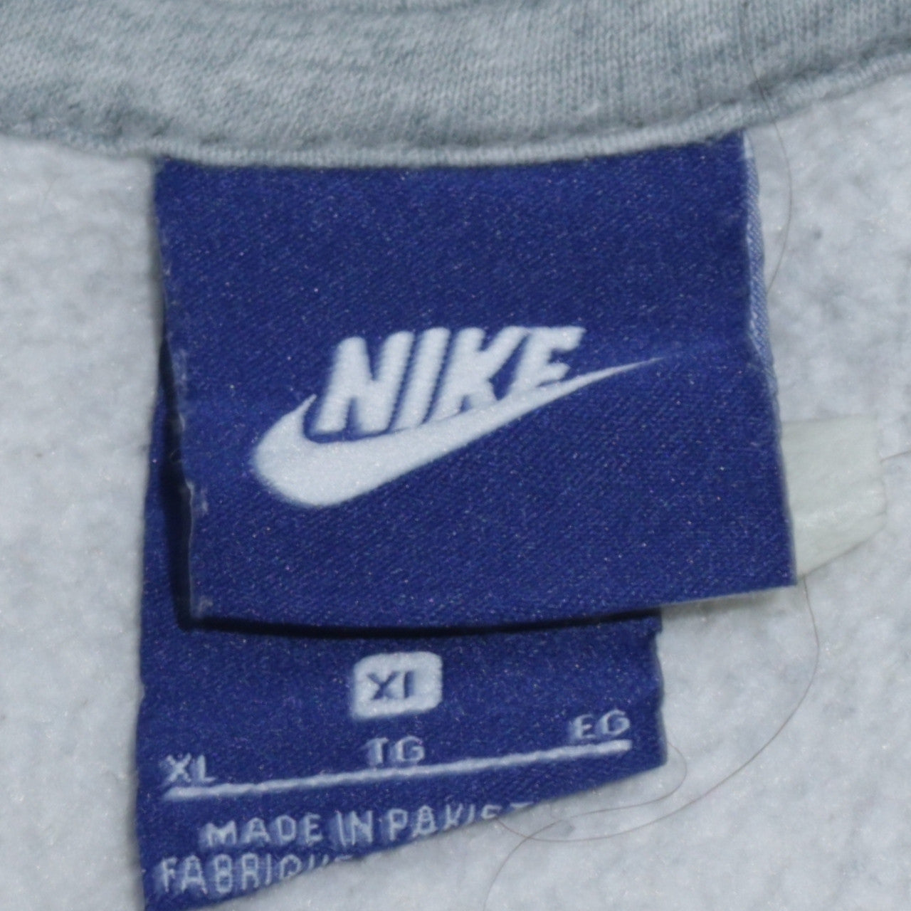Nike Men's Grey Full Zip Hoodie XL Sportswear Fleece Sweatshirt