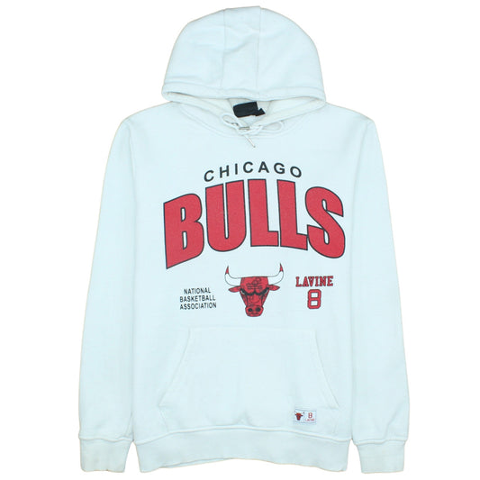Primark NBA Men’s White Chicago Bulls Hoodie XL Pullover Sweatshirt