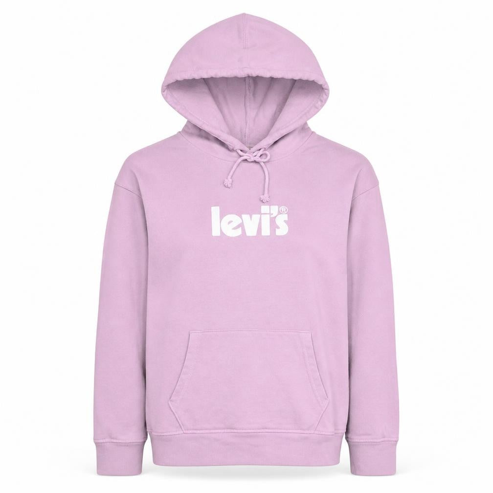 Levi's Women Pink XS Pullover Hoodie with Logo Print