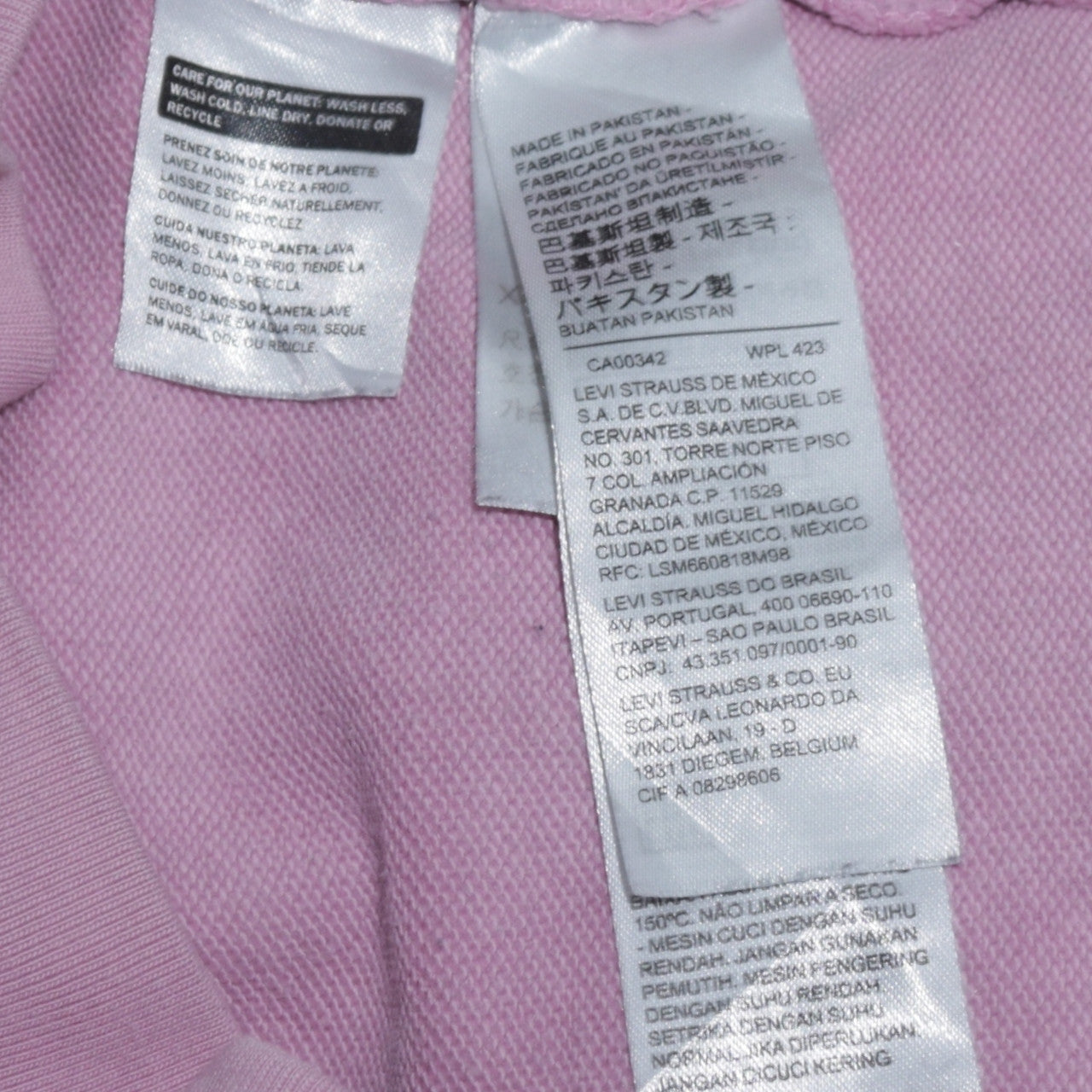 Levi's Women Pink XS Pullover Hoodie with Logo Print