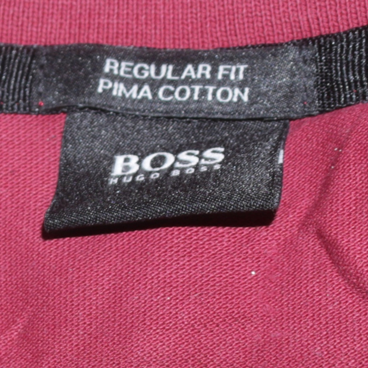 Hugo Boss Men's Red Pima Cotton Regular Fit Polo Shirt 2XL