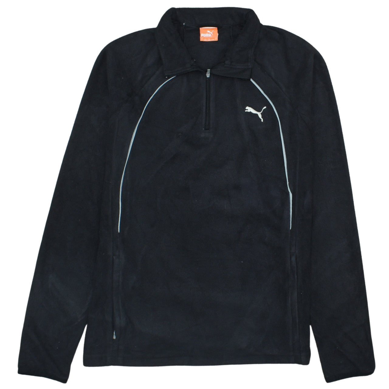 Puma Men’s Black Fleece 1/2 Zip Pullover Sweatshirt S