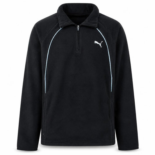 Puma Men’s Black Fleece 1/2 Zip Pullover Sweatshirt S