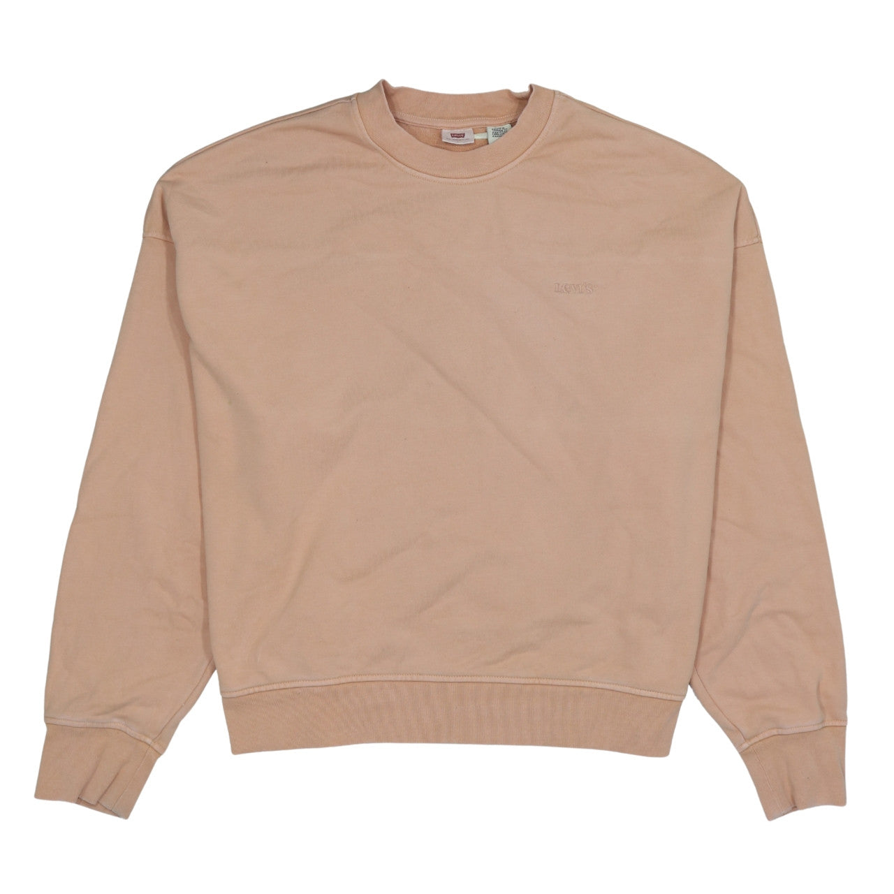 Levi's Womens Beige Crew Neck Pullover Sweatshirt Size L