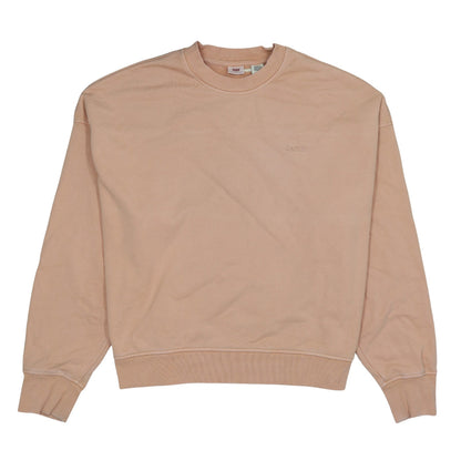 Levi's Womens Beige Crew Neck Pullover Sweatshirt Size L