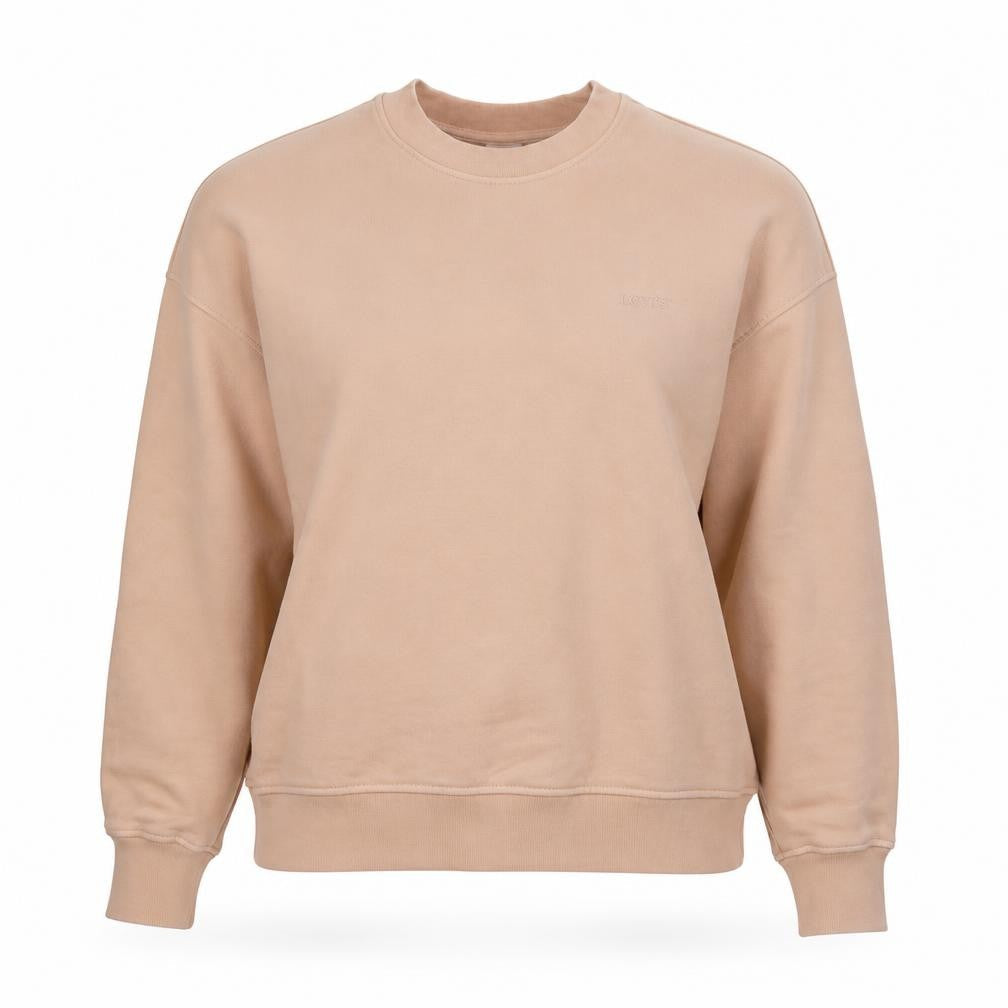 Levi's Womens Beige Crew Neck Pullover Sweatshirt Size L
