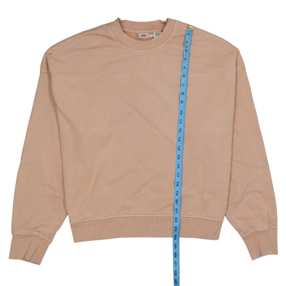 Levi's Womens Beige Crew Neck Pullover Sweatshirt Size L