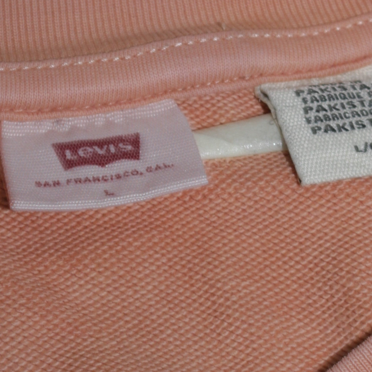 Levi's Womens Beige Crew Neck Pullover Sweatshirt Size L