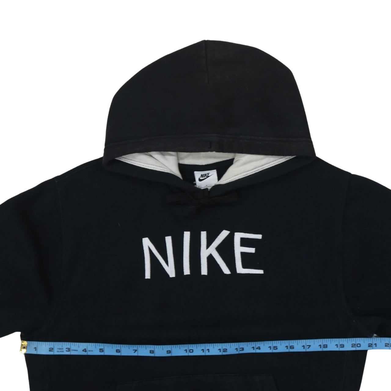 Nike Men's Black Small Pullover Hoodie with Embroidered Logo