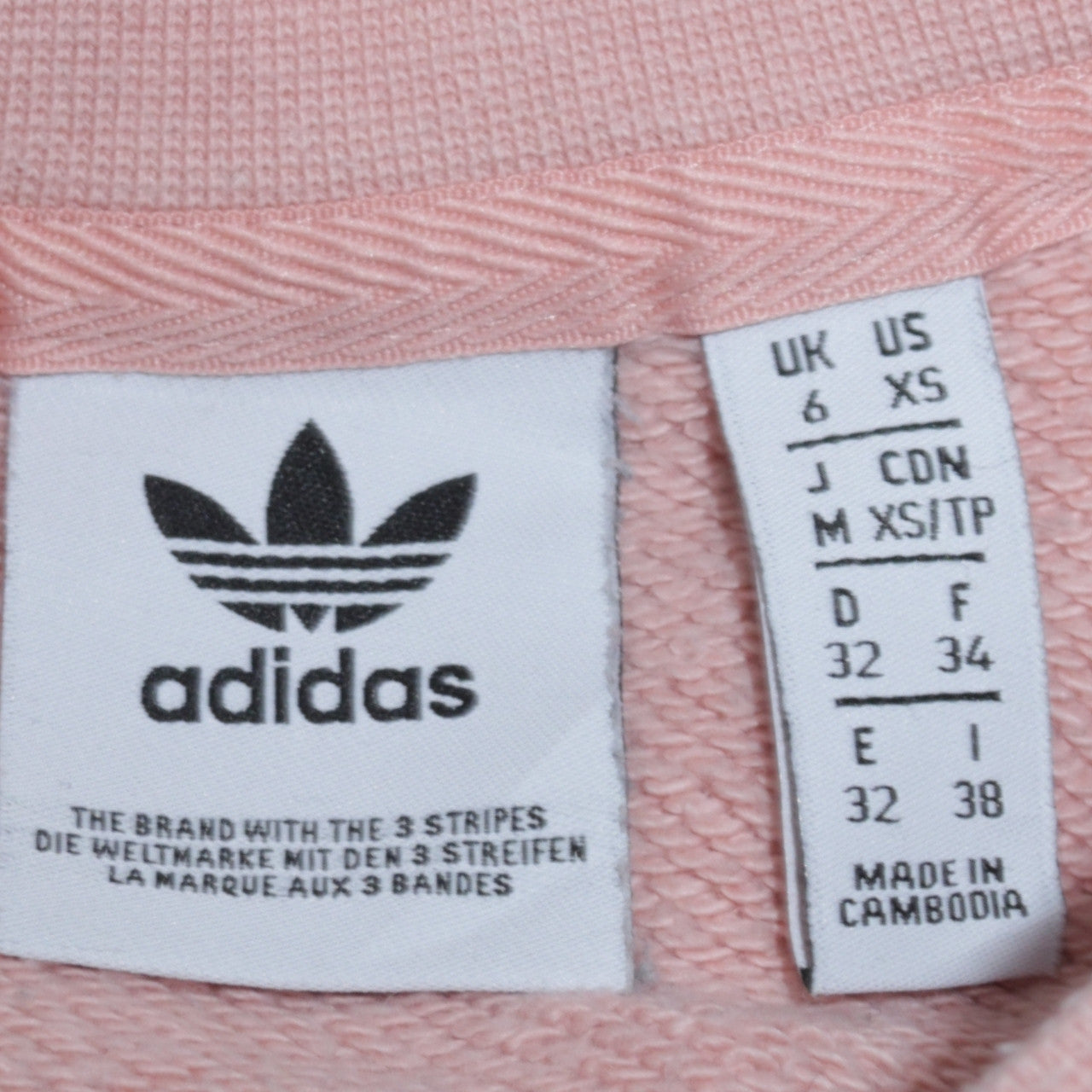 Adidas Womens Pink Crew Neck Logo Sweatshirt XS