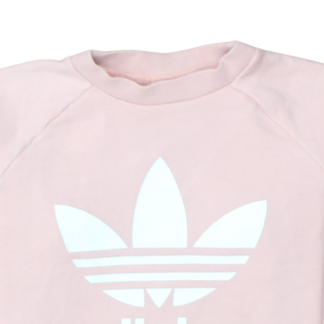 Adidas Womens Pink Crew Neck Logo Sweatshirt XS