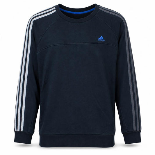 Adidas Men's Black L Pullover Crew Neck Sports Sweatshirt
