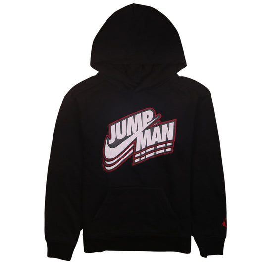 Jordan Boys Black Jumpman Pullover Hoodie 12-13 Years Fleece Sweatshirt